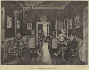 Dining room by French School