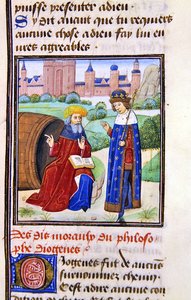 Diogenes, from Histoire des Philosophes, Late 15th Century by French School