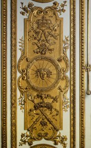 Doorwood of the Venus Salon with Sun and Sceptre