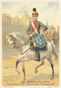 Dragons, Regiment du Dauphin, Drambour in 1772 by French School