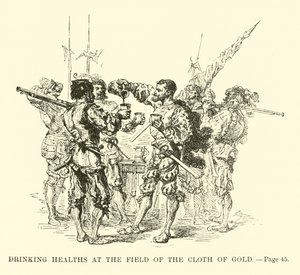 Drinking healths at the Field of the Cloth of Gold by French School