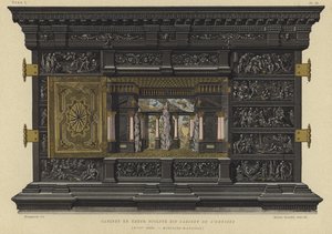 Ebony cabinet known as the Cabinet of the Odyssey, 17th Century
