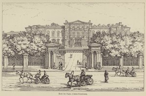 School of Pages, in Saint Petersburg (engraving) by French School