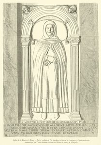 Church of Santa Maria sopra Minerva, Rome, Tombstone of Fra Angelico by French School