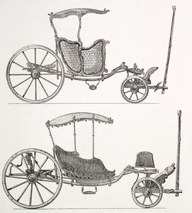 Eighteenth Century French Carriages, 1875 by French School
