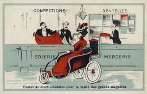 Electric armchairs for visiting department stores