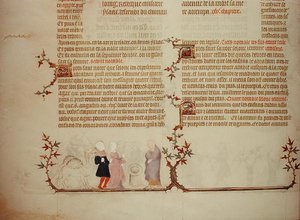 Eliezer presents Rebecca to Isaac, from 