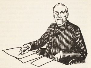 Emile Boutroux, illustration from Histoire de la Nation Francaise, Sciences, Volumes I & II
