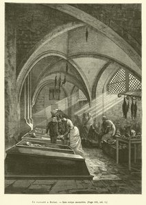 Passing Through Bremen (engraving) by French School