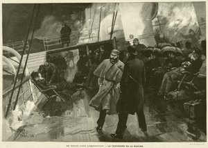 On the Way to the Exposition, Crossing the English Channel by French School