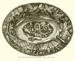 Enamelled Dish by French School