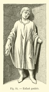 Gaulish child by French School