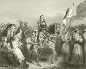 Entry of Joan of Arc into Orleans, 1429 by French School