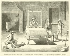Pinmakers in the Eighteenth Century, Cannetilleur and Head Setters by French School