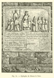 Epitaph of Simon the Turk by French School