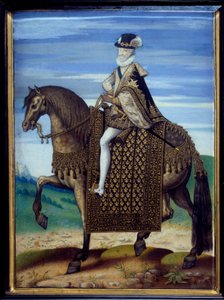 Equestrian portrait of Henri IV by French School