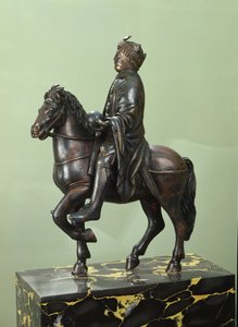 Equestrian Statue of Charlemagne (742-814) by French School