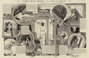 Etudes sur les meubles, Glaces et miroirs by French School