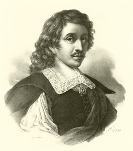 Eustache Le Sueur or Lesueur, Portrait (engraving) by French School