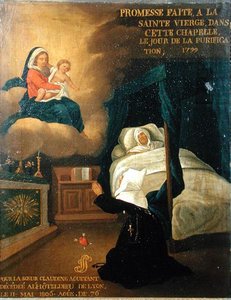Ex voto for Sister Claudine Aguetant, who died at the general hospital of Lyon by French School