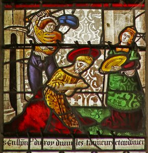 Execution of St John the Baptist: Salome Awaits by French School