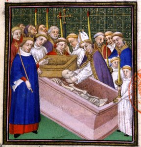 Exhumation and canonization of St. Louis by French School