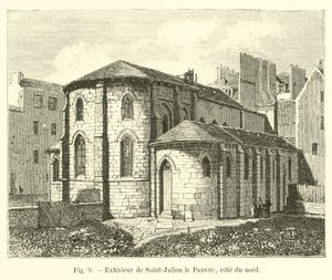 Exterior of Saint-Julien le Pauvre, north side