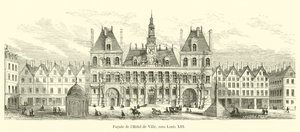 Facade of the Hotel de Ville, under Louis XIII