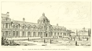 Facade of the Tuileries Castle Overlooking the Small Park, Eastern Side, in 1575 by French School