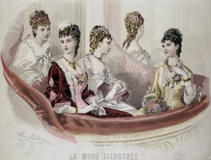 Fashion Women - in “Fashion Illustrated”, sd. 2nd half 19th century by French School