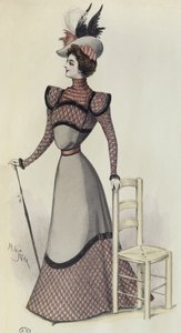 Fashion plate, illustration from La Nouvelle Mode, 1897 by French School