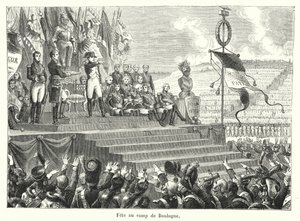 Festival at the Camp of Boulogne (engraving) by French School