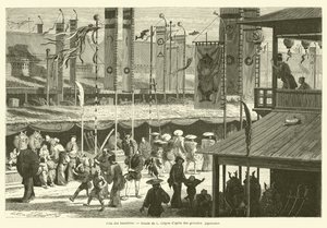Banner Festival (engraving) by French School