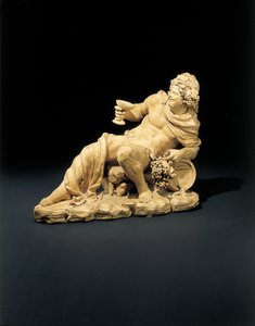 Figure of Bacchus Reclining with a Glass of Wine