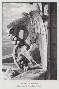 Figure of a chimeric animal, from the upper gallery of Notre Dame de Paris by French School