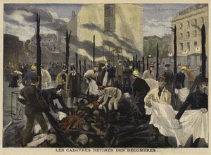 Fire at the Bazar de la Charite, Paris, 1897 by French School