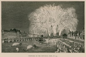 Fireworks on the Pont-Neuf, Paris, in 1745