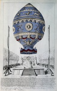 First Human Flight of Pilâtre de Rozier on 21 November 1783 by French School