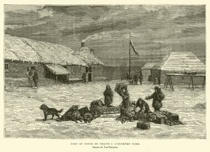 Fort and Trading Post in the Far North of Canada by French School