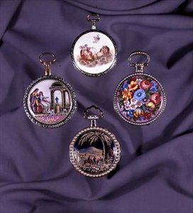 Four Jewelled and Enamelled Watch Cases, Late 18th Century by French School