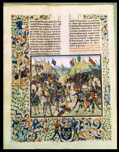 Battle of Crecy from the Hundred Years War, from Froissart