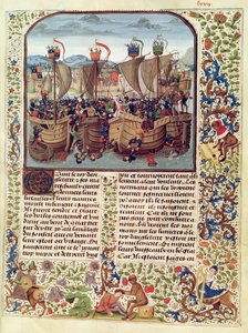 Battle of Ecluse, 24th June 1340 by French School