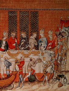 Banqueting Scene, from the Grandes Chroniques de France