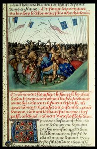 Lothair I in Combat with His Brothers Louis the German and Charles the Bald at Fontenoy en Puisaye by French School