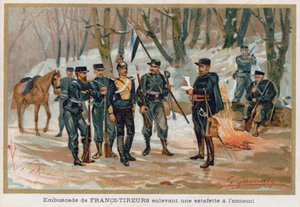 Franc-Tireurs Capture an Enemy Courier by French School