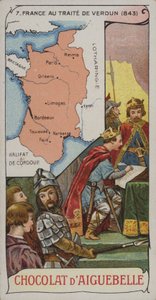 France at the Time of the Treaty of Verdun, 843 by French School