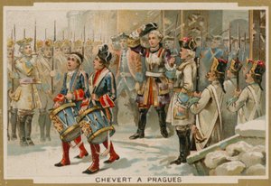 Francois de Chevert at the Siege of Prague, 1741 by French School