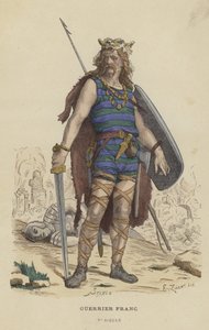 Frankish warrior, 5th Century by French School