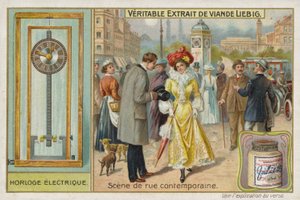French Meat Extract (Bouillon), Typical Road Scene by French School
