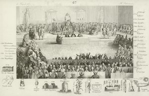 French National Assembly during the reign of Louis XVI by French School